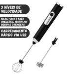 Batedor Misturador Elétrico Para Bebidas Leite Café Clara de Ovos - Imagem 4