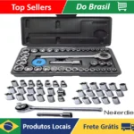 Kit Chave de Boca Catraca 40 peças