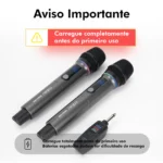Microfone Profissional Sem Fio - Imagem 10