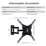 Suporte Ajustável Tv Monitor