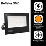 Refletor Led 200W - Imagem 3