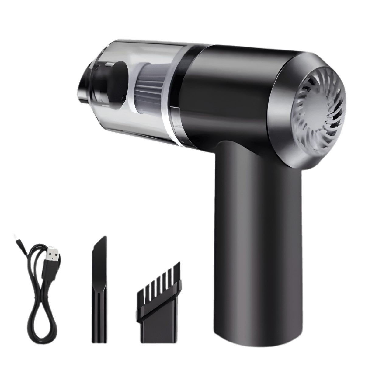 Início 12 Aspirador de pó portátil com bico para cantos, escova macia e cabo USB para recarga