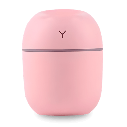 Início 18 Umidificador de ar portátil rosa ultrassônico com iluminação suave